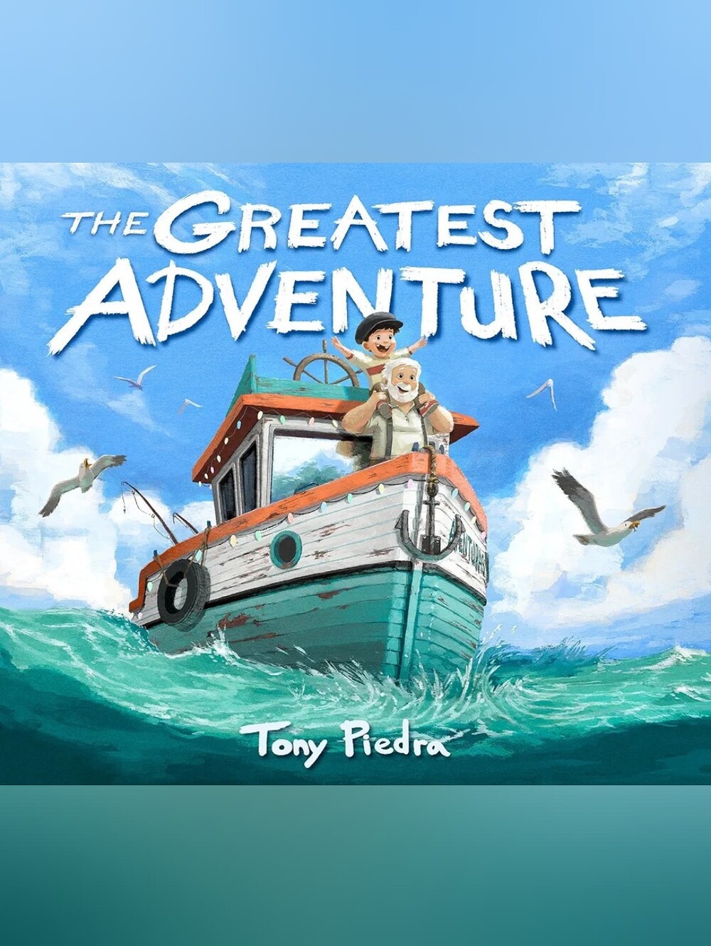 Scholastic Adventure Boat Picture Book - Teal and Orange